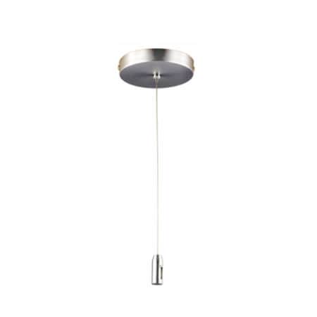 Jesco 12 ft. Monorail Aircraft Cable Suspension, Satin Nickel MA-SC12SN